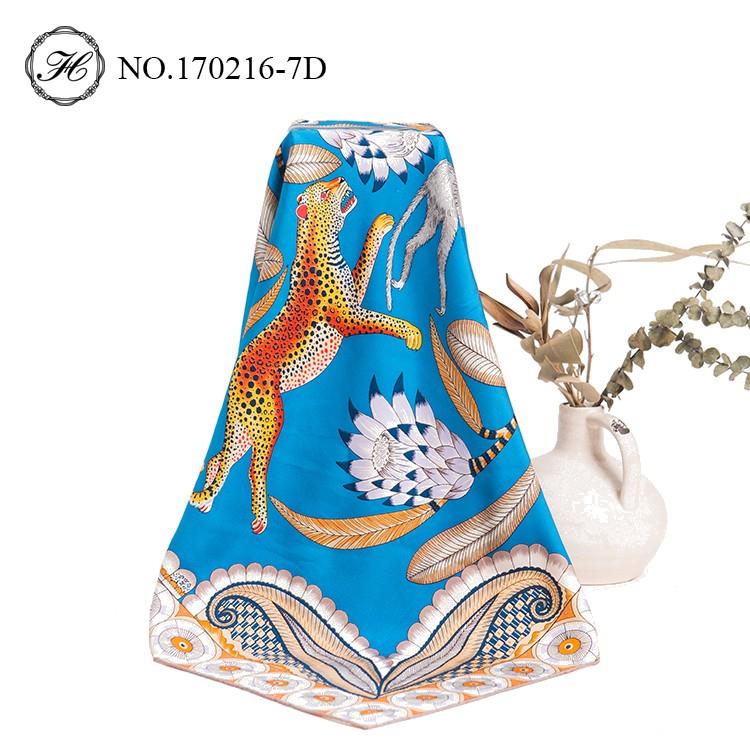 Animal Print Silk Scarf-2