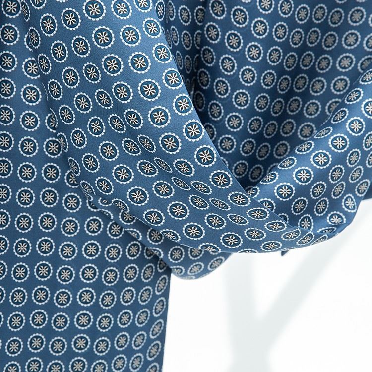 Vintage Digital Print Long Silk Scarf -2